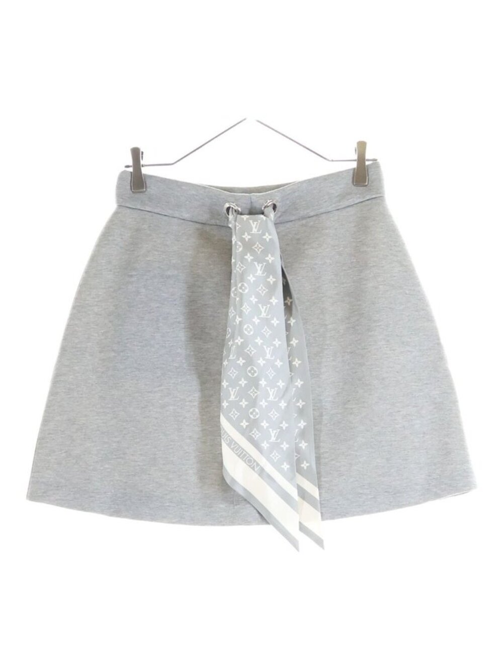 Louis Vuitton Monogram Scarf Mini Skirt Gray